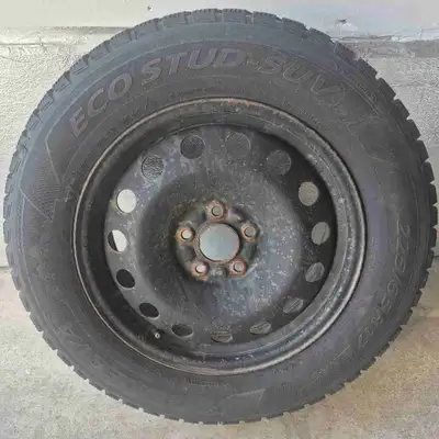 Set of winter tires and rims for sale, previously used on a 2020 Mazda CX-5. • Tire size: 225/65R17...