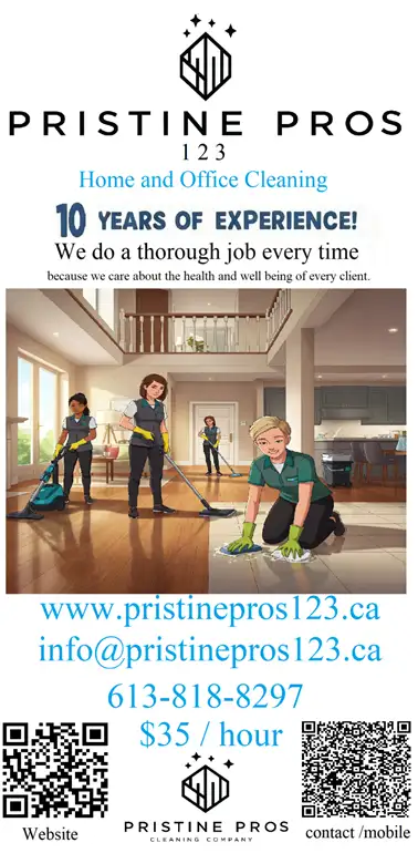 House / Apt cleaning Service ($40/hour) info@pristinepros123.ca633733903907851222