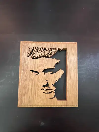 Elvis Presley wood scroll., View more