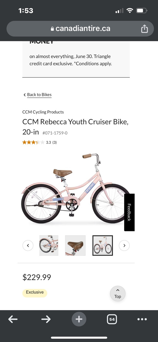 CCM Rebecca Youth Bike, 20-in dans Enfants  à Ville de Montréal - Image 2