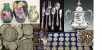Collectors Buying Estates, Gold, Coins, Silver, Antiques +