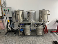 beer brewery-  1/2bbl (17gal) 3 vessel pilot brewhouse