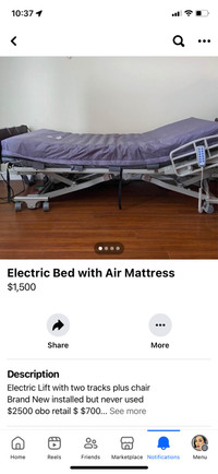 Medical Lift and Bed with Air Mattress 