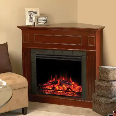 This gorgeous quality-made Williams Muskoka electric fireplace would be an elegant addition to any r...