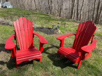 Adirondack chairs RED
