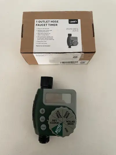 Orbit 1 Outlet Hose Faucet Timer- New, View more