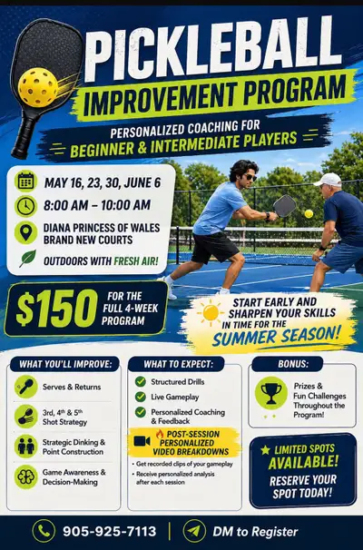 Personalized Pickleball Coaching in Pickering!, View more