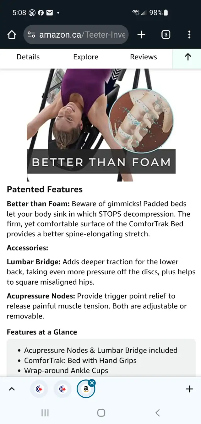 back stretches inversion in Exercise Equipment in Calgary - Image 3