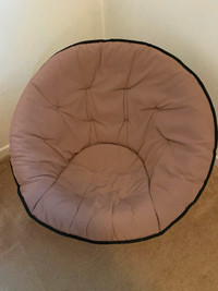Saucer Lounger Chair with Metal Frame