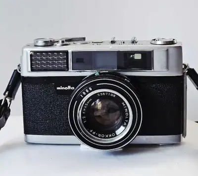 Minolta AL  Rangefinder 35mm Film Camara W/ 45mm F/ 2 Lens , View more