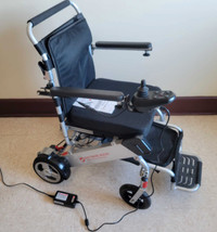 Folding electric wheelchair 