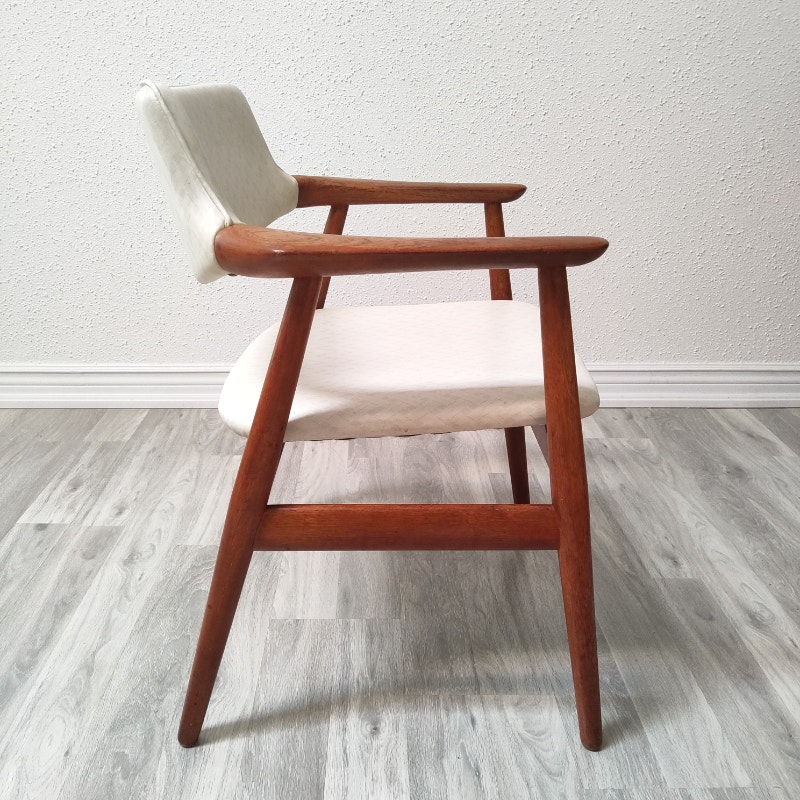 1960s DANISH TEAK MCM DESK ARMCHAIR BY ERIK KIRKEGAARD Chairs