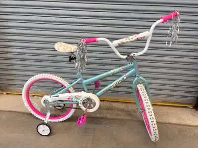 Avigo “Glitter” Kids Bike with Training Wheels – 18”, View more