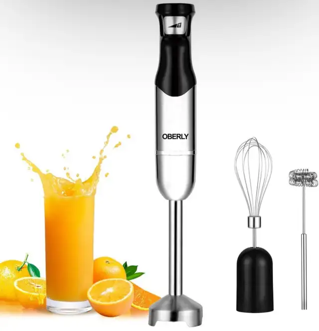 Immersion Hand Blender 500W 3‑in‑1 Stick Mixer Frother & Whisk  in Processors, Blenders & Juicers in Hamilton - Image 2
