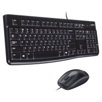 New Logitech MK120 USB Wired Keyboard &amp; Mouse