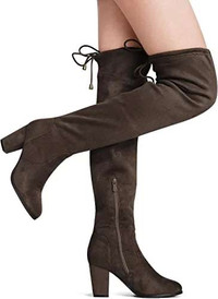 DREAM PAIRS Women's Thigh High Knee Boots, 6.5 