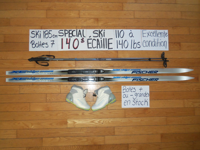 Ensembles de ski de fond ÉCAILLE 130 180 185 188 190 195 200 cm dans Ski  à Drummondville - Image 3