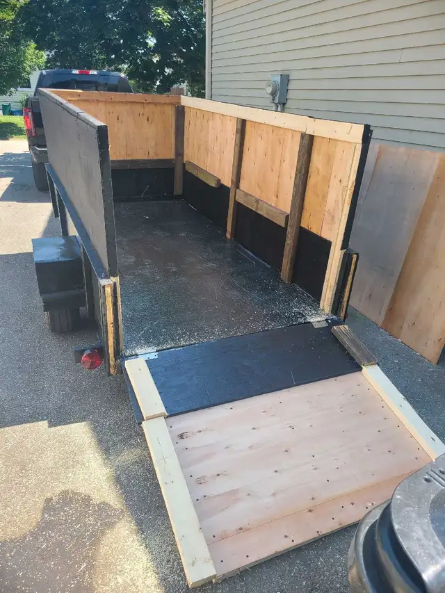 utility trailer and landscaping equipment 