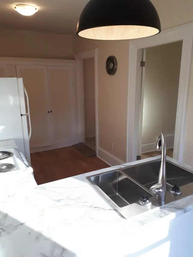 Freshly renovated apartment in quiet triplex…