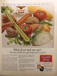 1966 Campbell’s Vegetable Soup Original Ad