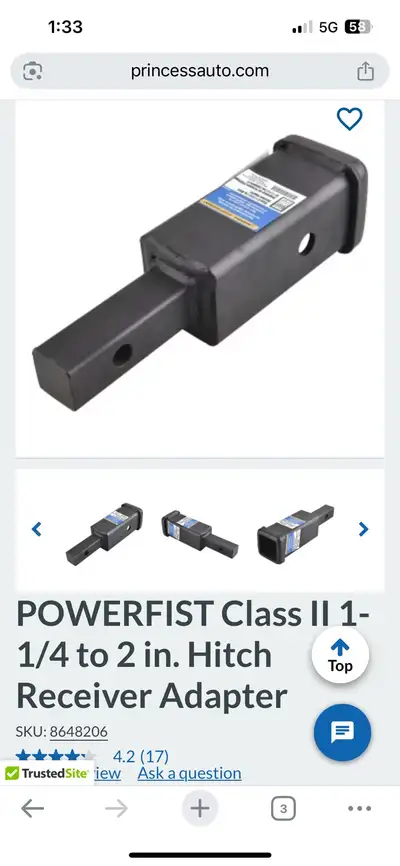 Power Fist See pics for specs Used once NOTE: NOT FOR TOWING…… FOR ACCESSORIES ONLY! Good for access...