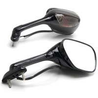 Suzuki Black Mirrors w/ Smoke Turn Signals - GSXR (2001-2015)