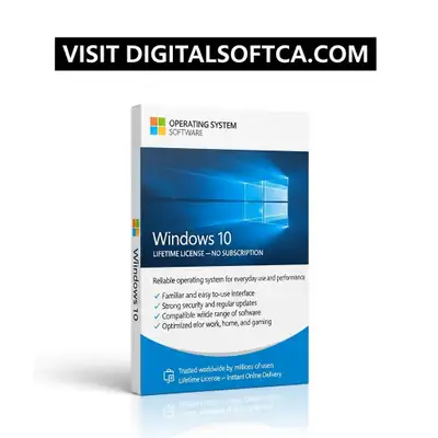 Windows 10 One Time Purchase Lifetime Activation Canada, View more