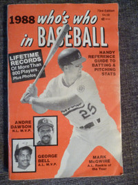 1988 Who's Who in Baseball Digest - 1st edition - 256 pages