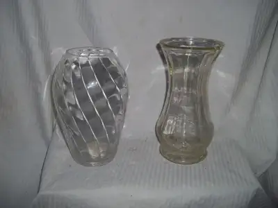 2 Glass Vases, View more