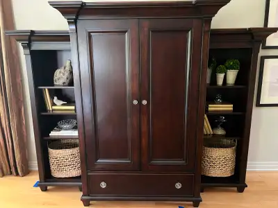 Wood Media Unit - 3 Pieces - Lane Furniture, View more