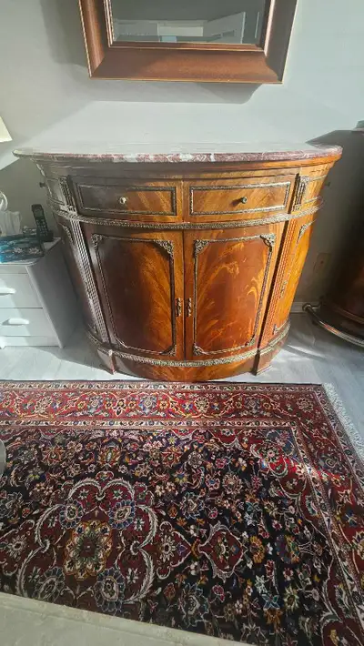 Antique French Style Half Moon Buffet, View more