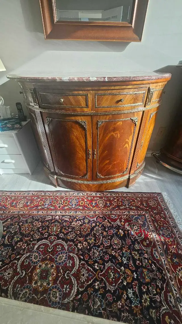 Antique French Style Half Moon Buffet in Hutches & Display Cabinets in Markham / York Region - Image 2