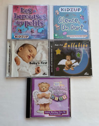 Lot #1 : 5 CD de berceuses pour bébé ou enfant pour 5$