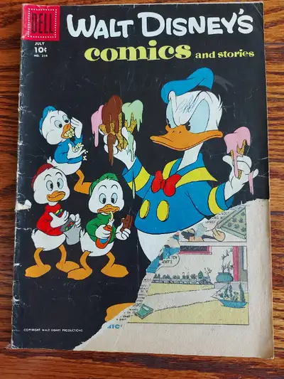 WALT DISNEY COMICS AND STORIES 214 DELL COMICS 1958 BARKS ART, View more