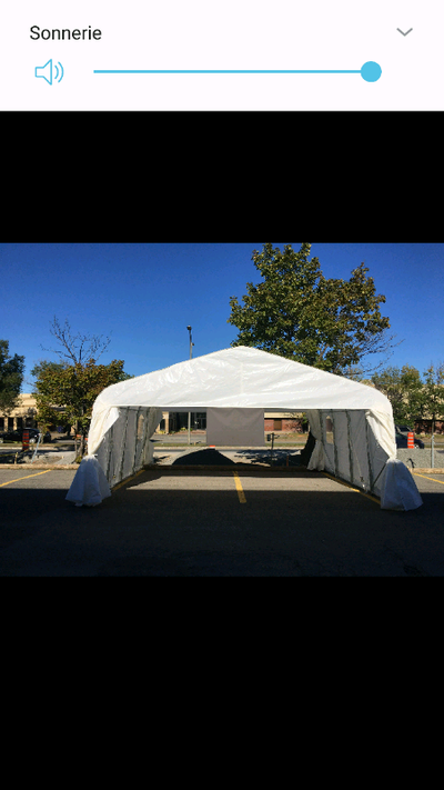 Tempo complet a vendre tout grandeur simple et double ect neuf qualité supérieure toile 8oz sructure...