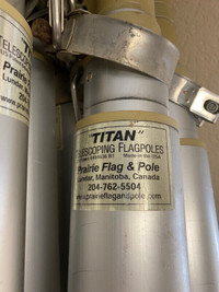 Titan 25' Telescoping Flag Poles