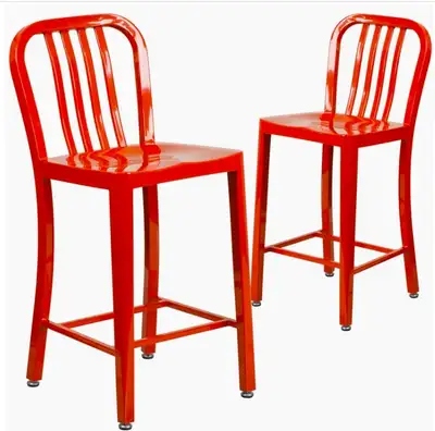 Outdoor-Indoor Counter Height Barstools (Set of 2 or 4), View more