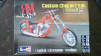 REVELL PLASTIC MODEL MOTORCYCLE CHOPPER KIT: PARTS ONLY!
