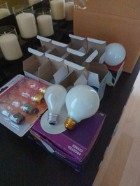 30+ Light Bulbs, various shapes and wattages