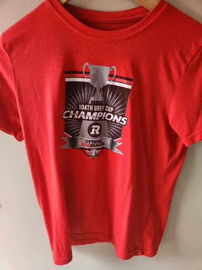 KIDS SIZE LARGE 10/12 OTTAWA REDBLACKS T SHIRT, View more