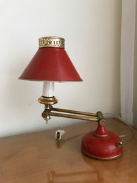 Vintage Desk tole lamp