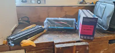 I have a full set of four toner cartridges (black-cyan-magenta-yellow) that are used but still have...