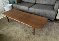 MID CENTURY EXTRA LONG COFFEE TABLE