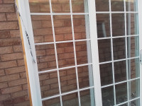 Used sliding glass door 60"W x 92"H, with screen door
