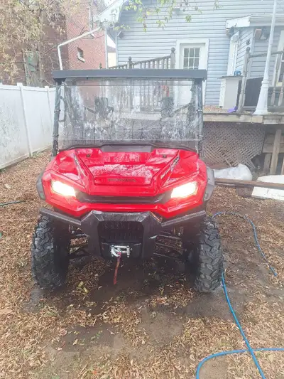2024 Honda Pioneer for sale 750 kms on it. Winch, windshield and roof were add ons. It still has 4 y...