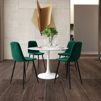 Velevet Dining Chairs Black metal legs chairs sale Each $59