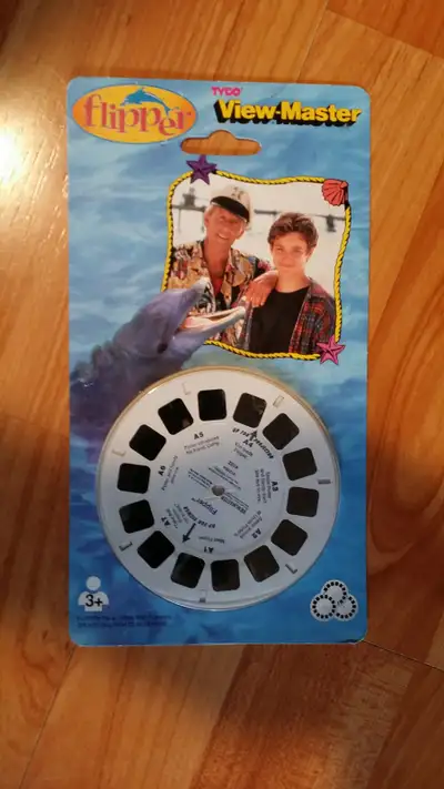 New Carded Vintage Flipper Viewmaster Set of 3 Reels