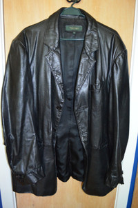 Manteau de cuir