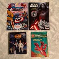 Marvel Sticker Book (new), Star Wars, Lego Book