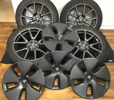 Tesla Winter Tire Package – Premium Setup! Selling a full set of Nokian Hakkapeliitta R5 winter tire...